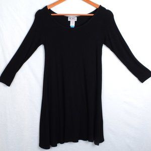 Urban Rose Size Small Black Scoop Neck Polyester Dress/Tunic